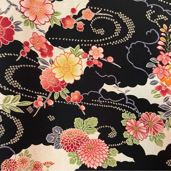 Naturally Petite Asian Floral Vest Artsy Hawaii Oriental Women's Sz L B33 - Picture 5 of 13